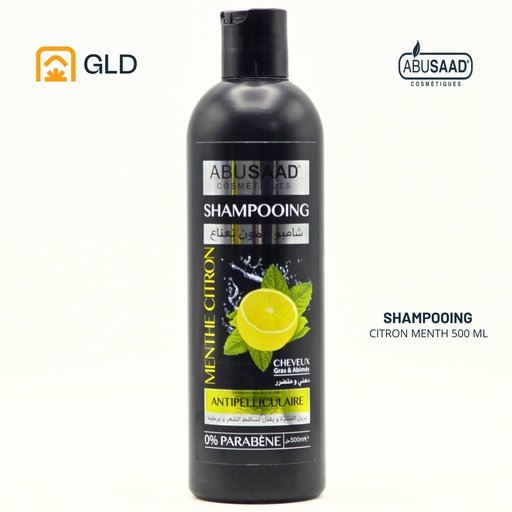 Shampooing Menthe Citron Antipelliculaire 500 Ml