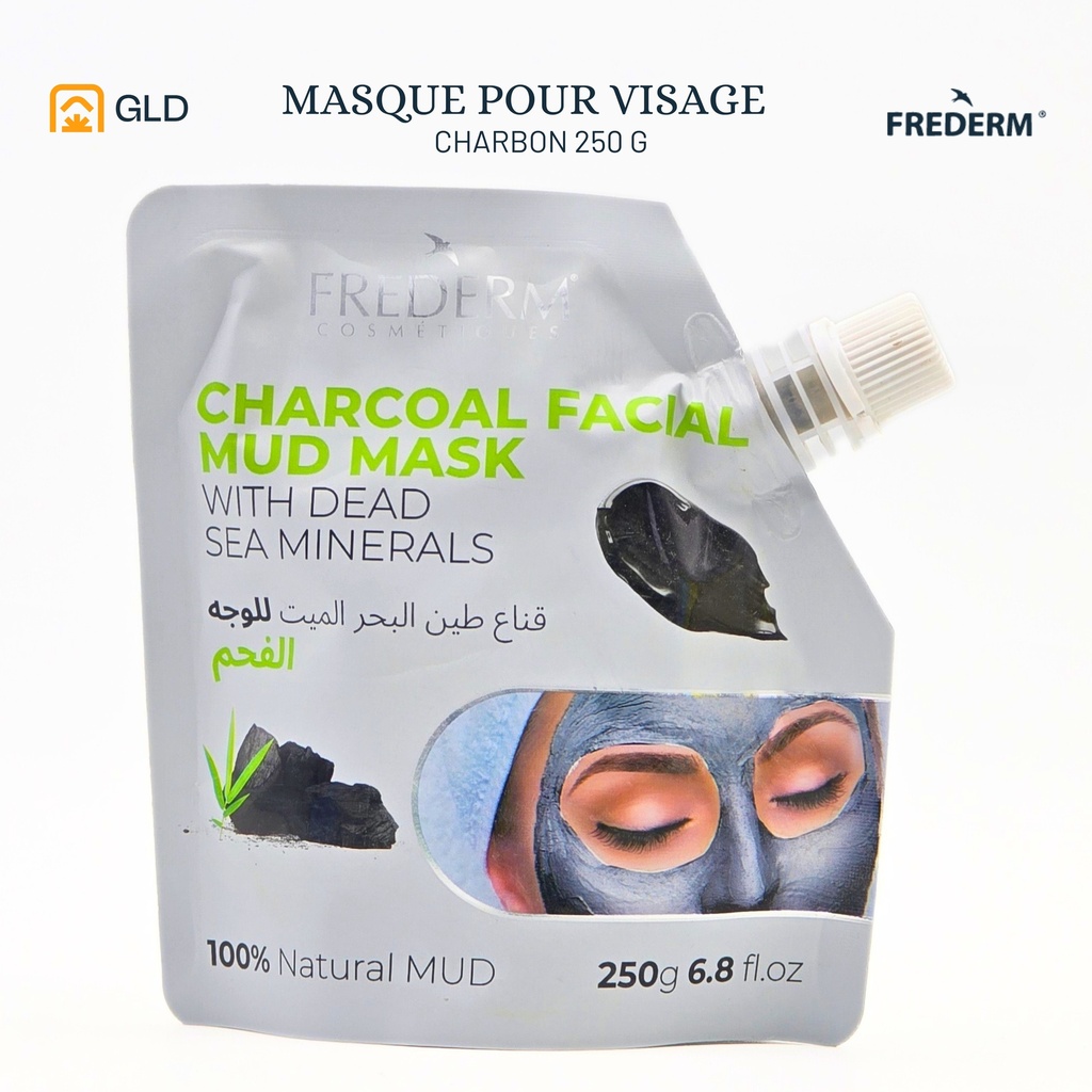 Masque Visage À La Boue De La Mer Morte Au Charbon 250 Gr