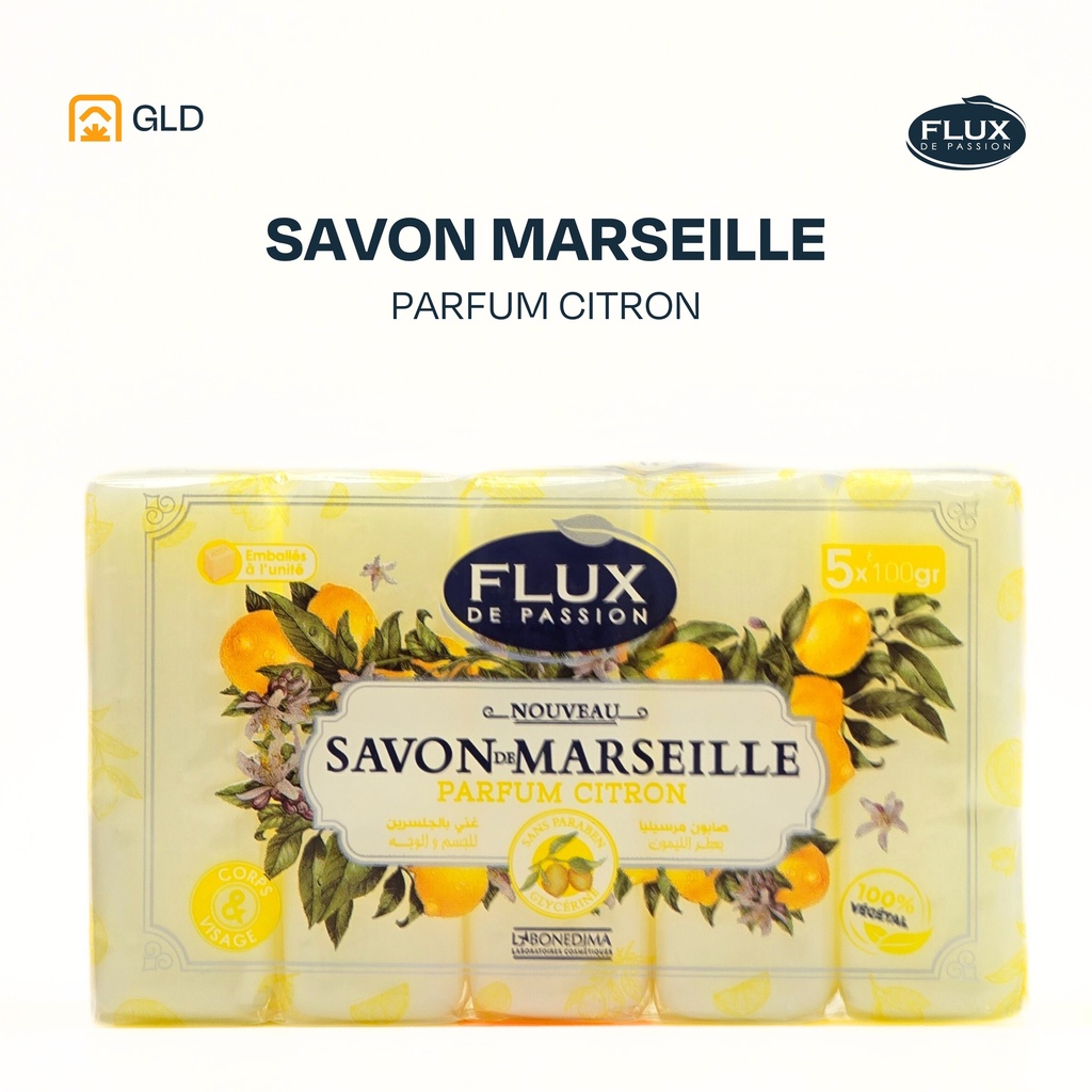 Savon De Marseille Flux Citron 100 Gr 5Ps