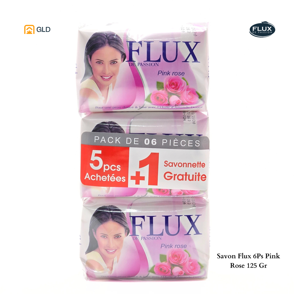 Savon Flux 6Ps Pink Rose 125 Gr
