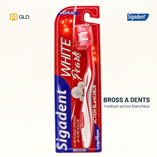 Brosse A Dent Sigadent White Pearls Medium