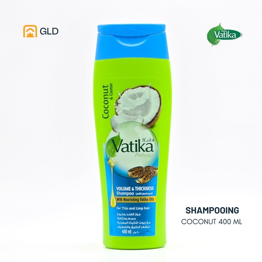 Shampooing Vatika V & T Coconut & Castor 400 Ml