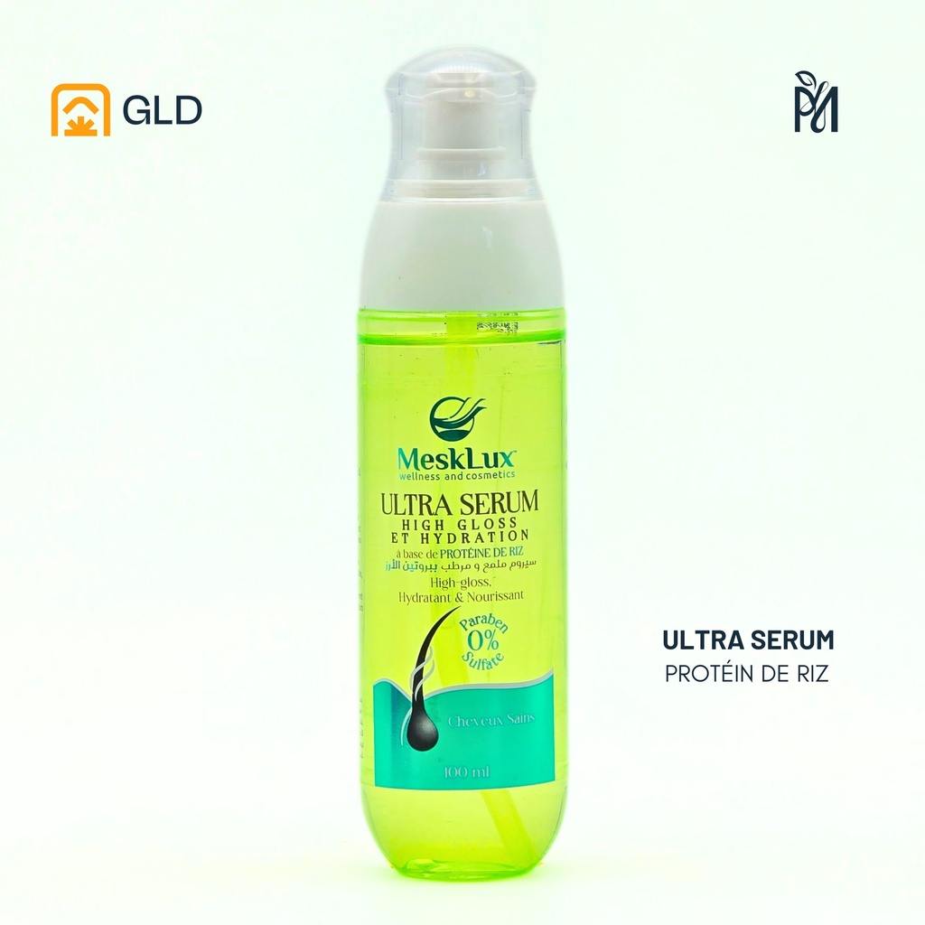 Ultra Serum Mesklux High Gloss Et Hydration A Base De Proteine De Riz 100 Ml
