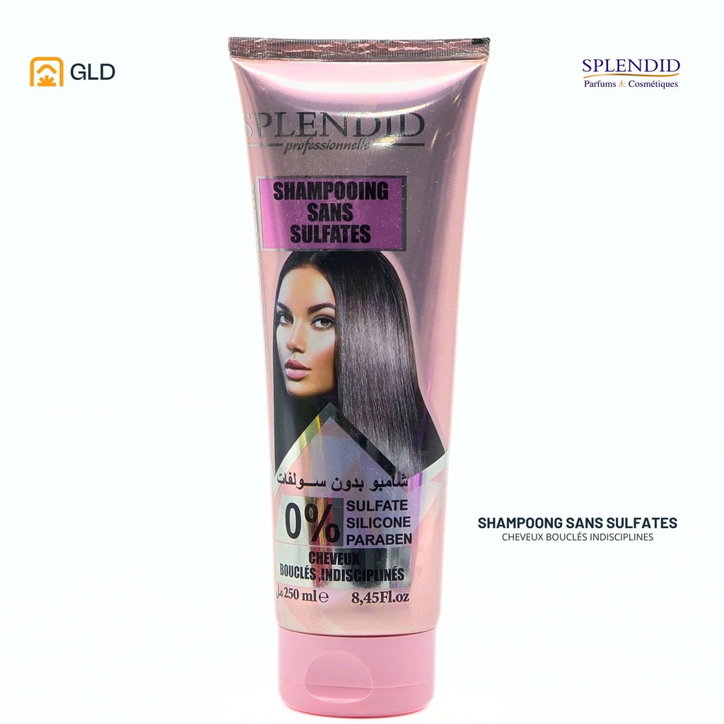 Shampooing Splendid Sans Sulfate Cheveux Boucles Indisciplines
