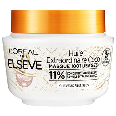 Masque Capillaire Elseve Huile Extraordinaire Coco 310 Ml