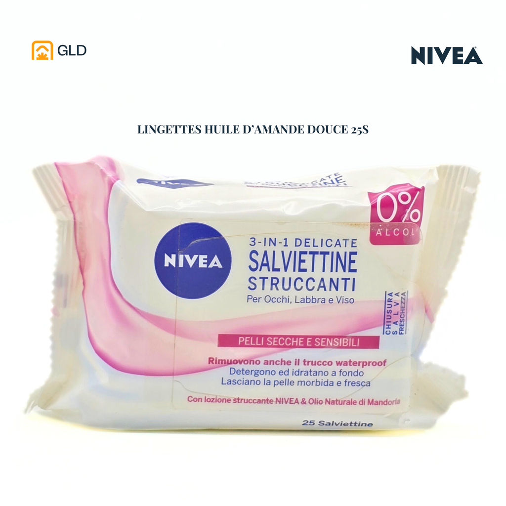 Lingettes Demaquillantes Nivea 25 Pcs Douceur 3 En 1