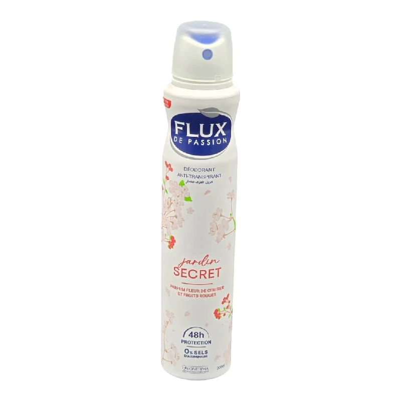 Deodorant Flux De Passion Jardin Secret Fleur De Cerisier Et Fruits Rouges 200 Ml