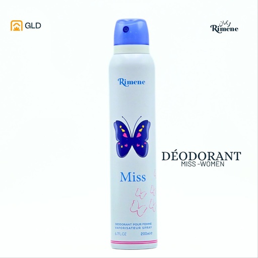 Deodorant Rimene Miss Women Standard 200 Ml