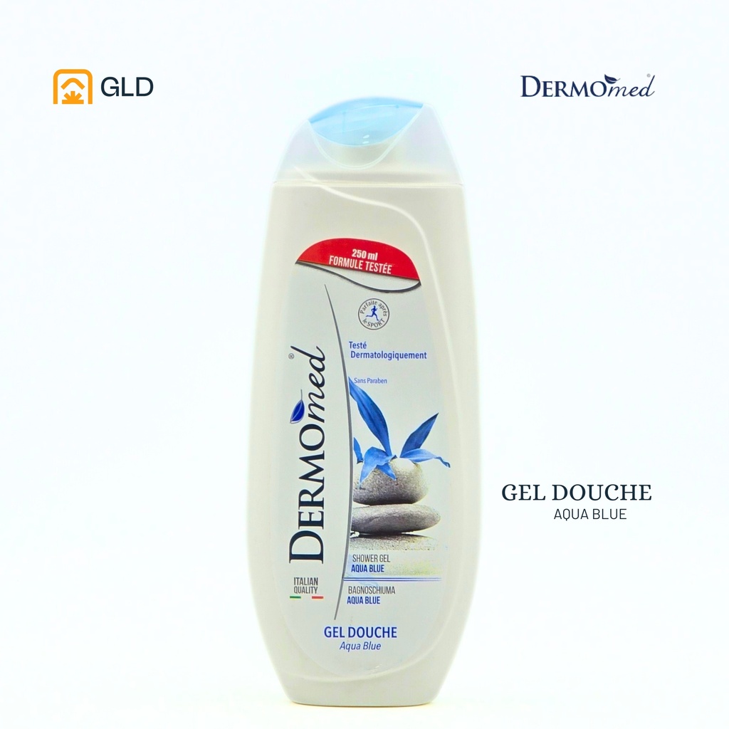 Gel Douche Dermomed Aqua Bleu 250 Ml
