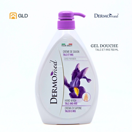 Gel Douche Dermomed Talc Et Iris 750 Ml