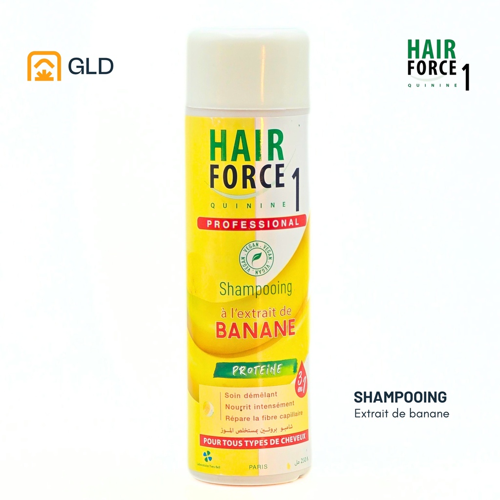 Shampooing Hair Force 1 A L'Extrait De Banane 250 Ml