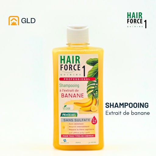 Shampooing Hair Force 1 A L'Extrait De Banane 400 Ml