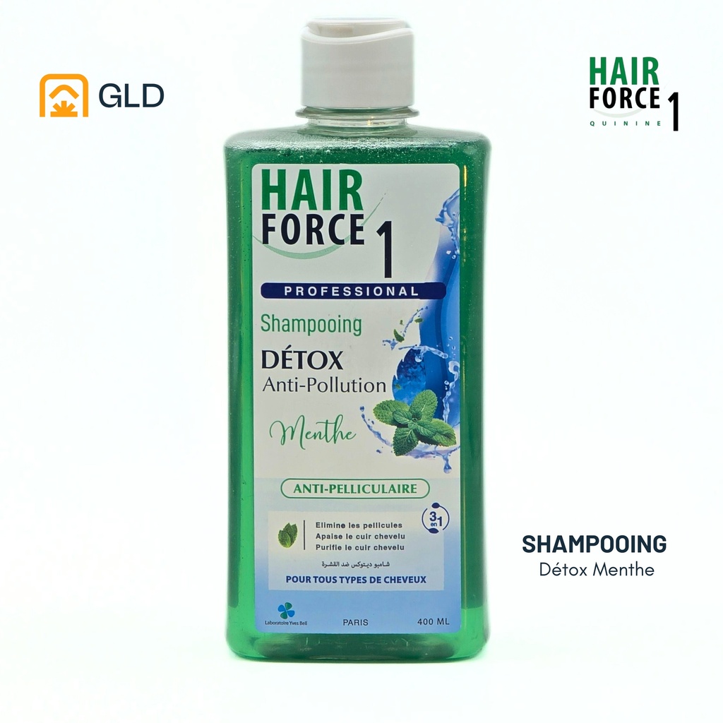 Shampooing Hair Force 1 A La Keratine & Menthe 400 Ml