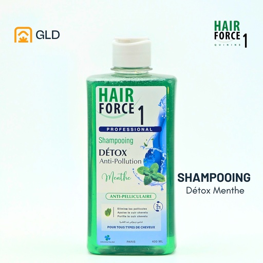 Shampooing Hair Force 1 A La Keratine & Menthe 400 Ml