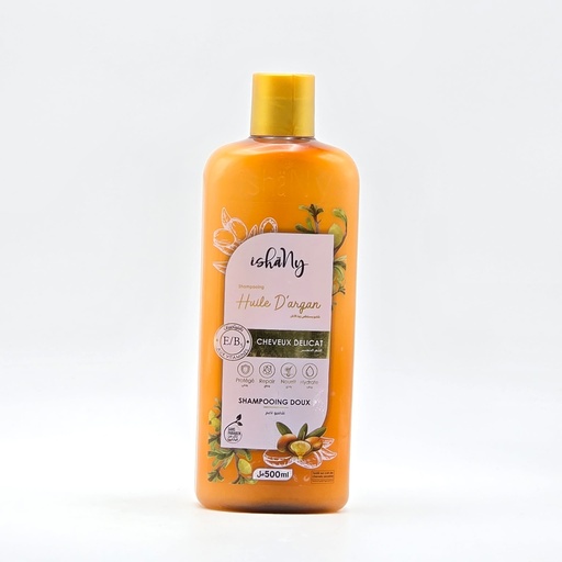 Shampooing Ishany Huile D'Argan pour Cheveux Délicats