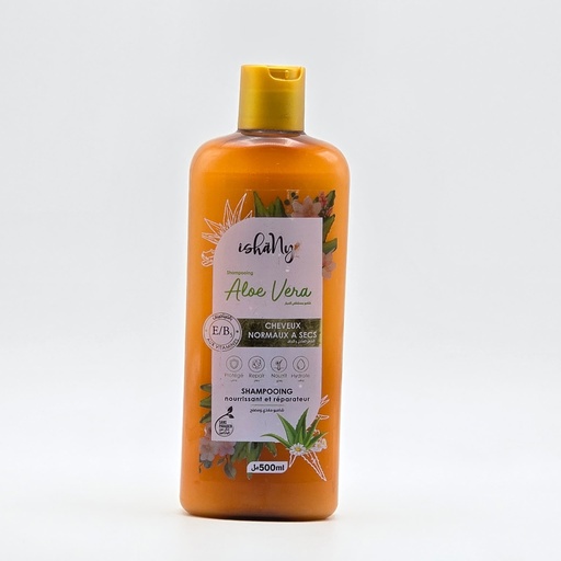 Shampooing Ishany Aloe Vera pour Cheveux Normaux à Secs