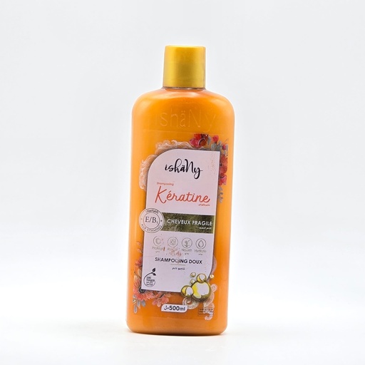 Shampooing Ishany Keratine pour Cheveux Fragiles