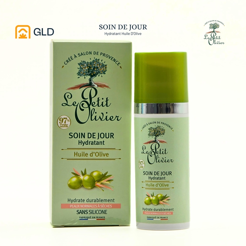 Soin de Jour Hydratant Le Petit Olivier Huile d'Olive 50 Ml
