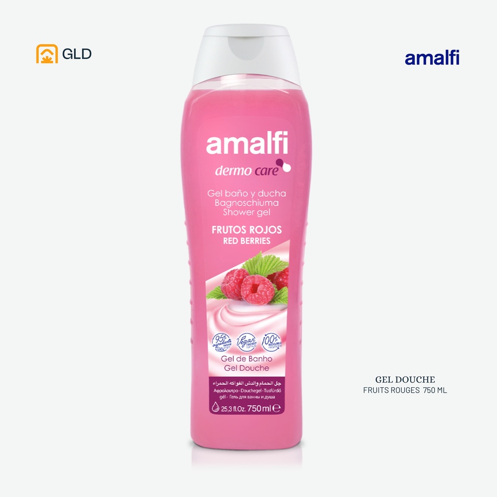 Gel Douche Amalfi  Fruits Rouges 750 Ml
