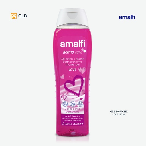 Gel Douche Amalfi  Love 750 Ml