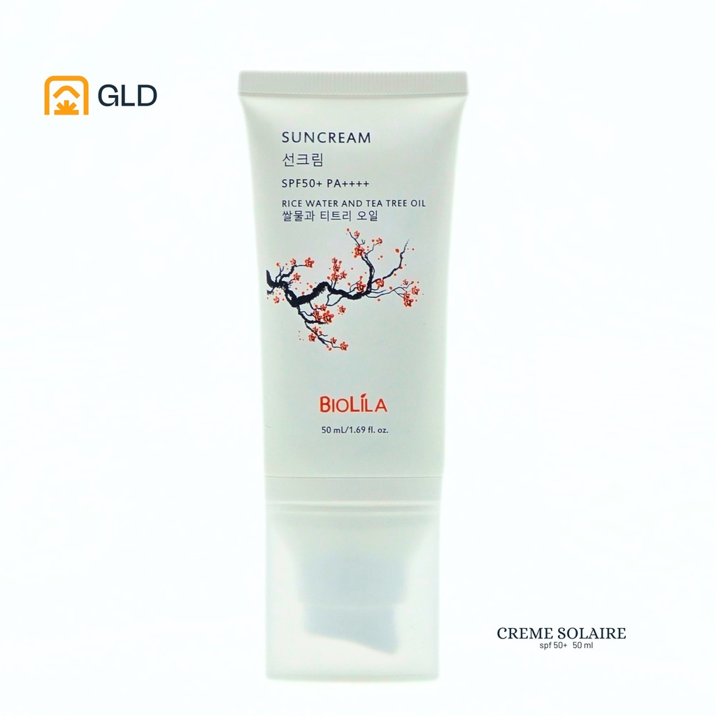 Creme Solaire Biolila Rice Oil And Tea Tree Oil 50 Ml 