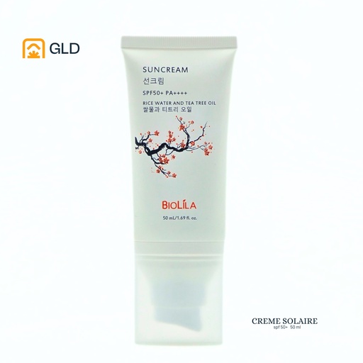Creme Solaire Biolila Rice Oil And Tea Tree Oil 50 Ml 