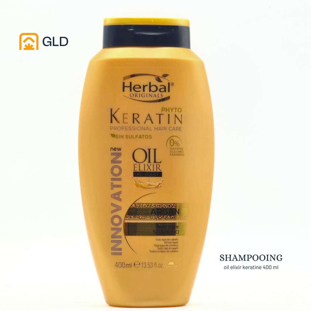 Shampooing Herbal Originals Keratin Oil Elixir 400 Ml