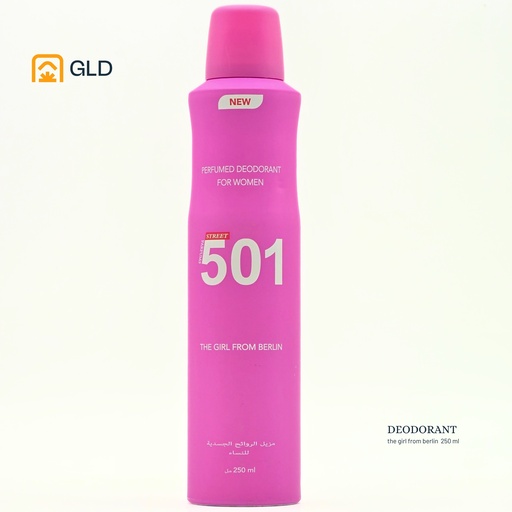 Deodorant 501 The Girl From Berlin - Rose Pour Femmes 250 Ml 