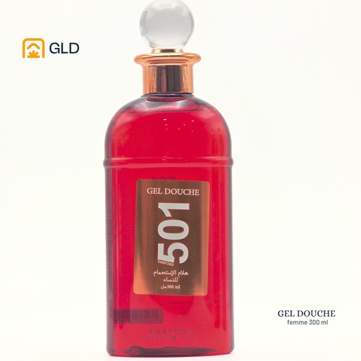 Gel Douche 501 Femme Rouge 300 Ml