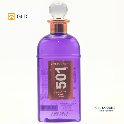 Gel Douche 501 Femme Mauve 300 Ml