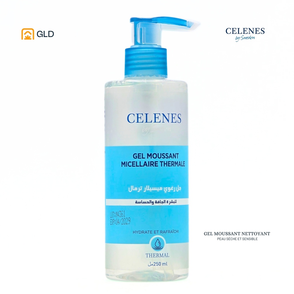 Gel Moussant Nettoyant Celenes Thermal Peau Seche Et Sensible 250 Ml