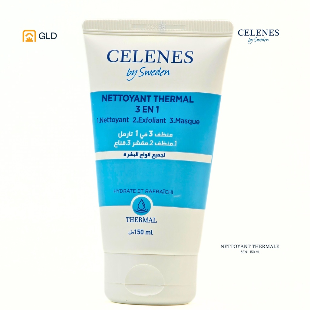 Nettoyant Exfoliant Masque 3 En 1 Celenes Thermal Tous Types De Peau 150 Ml
