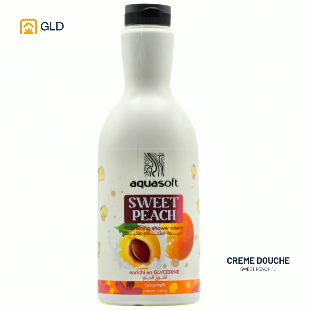 Creme Douche Aquasoft Sweet Peach 1000 Ml