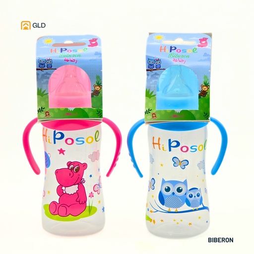 Biberon Hiposol 360 ml Tetine Silicone Large Avec Bras 