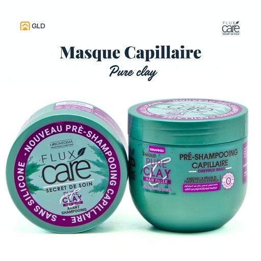 Masque Capillaire Flux Care Pure Clay 370 Ml 