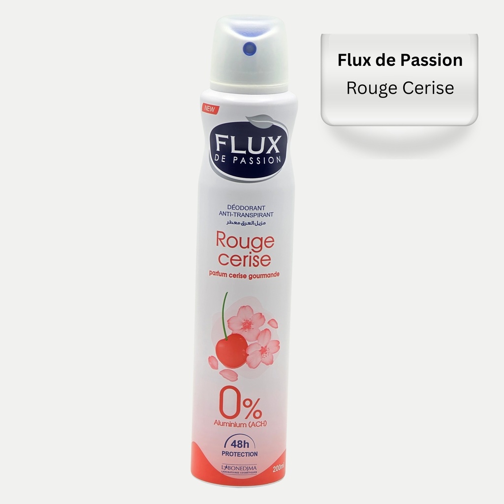 Deodorant Flux Femme 200 ML Rouge Cerise