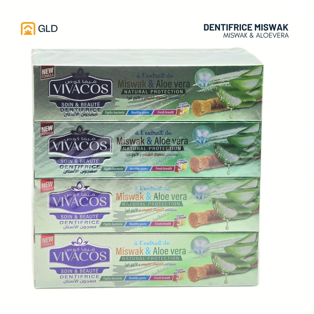 Dentifrice Vivacos Miswak Aloevera 100 g