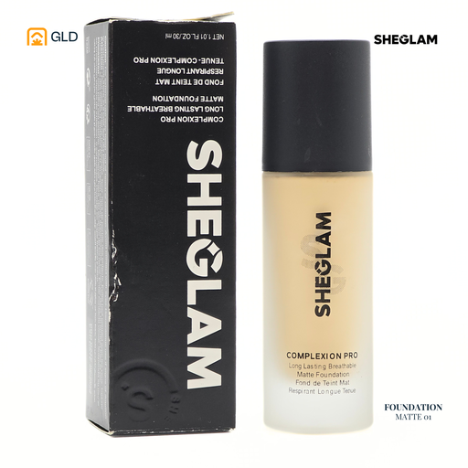 Fond De Teint Mat Sheglam 01 Porcelain