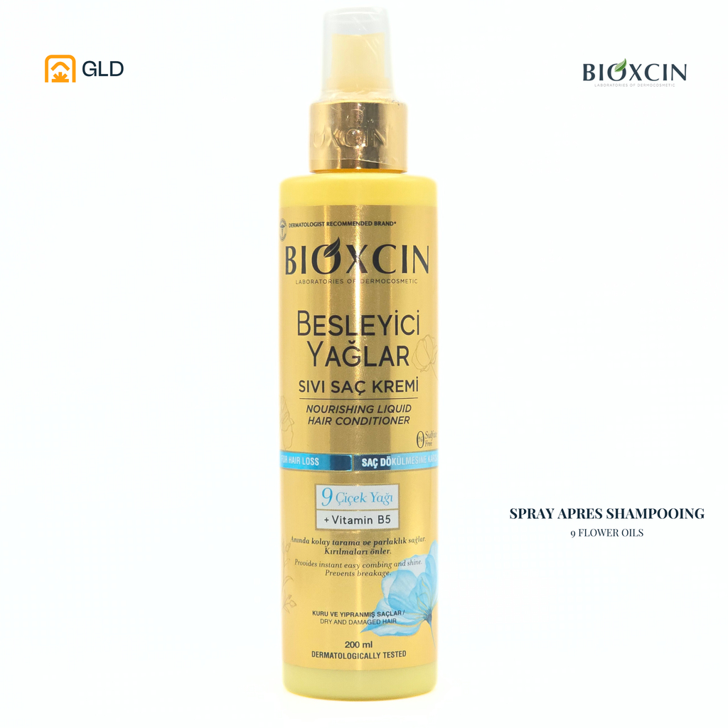 Spray Apres Shampooing Bioxcin Aux Huiles Nourissantes + Vitamine B5 200 Ml 