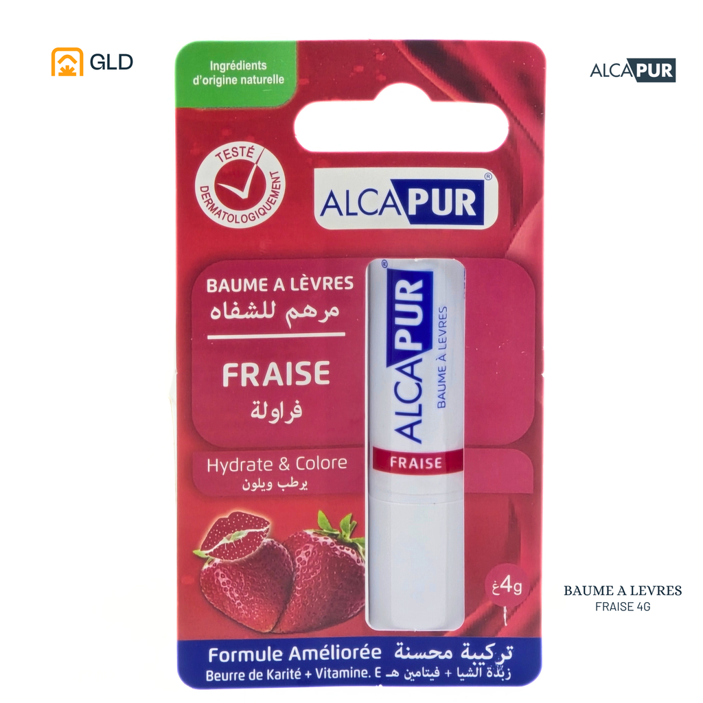 Stick Levres Hydratant Alcapur Fraise