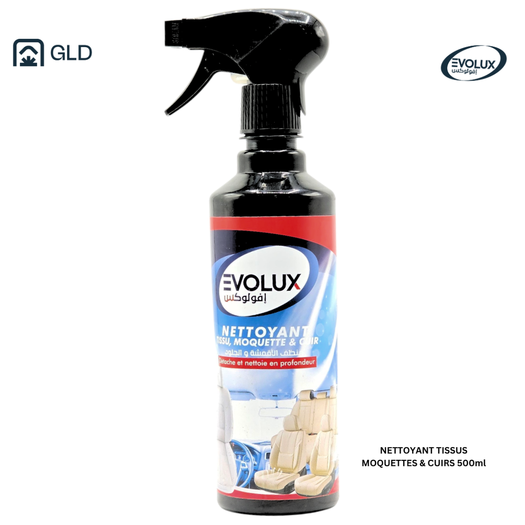 Nettoyant Tissu, Moquettes et Cuir Evolux 500 Ml