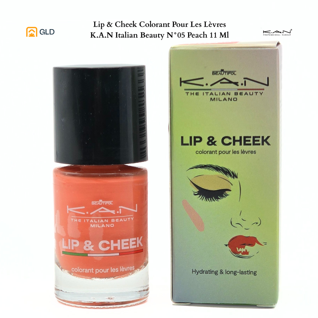 Lip & Cheek Colorant Pour Les Lèvres K.A.N Italian Beauty N°05 Peach 11 Ml