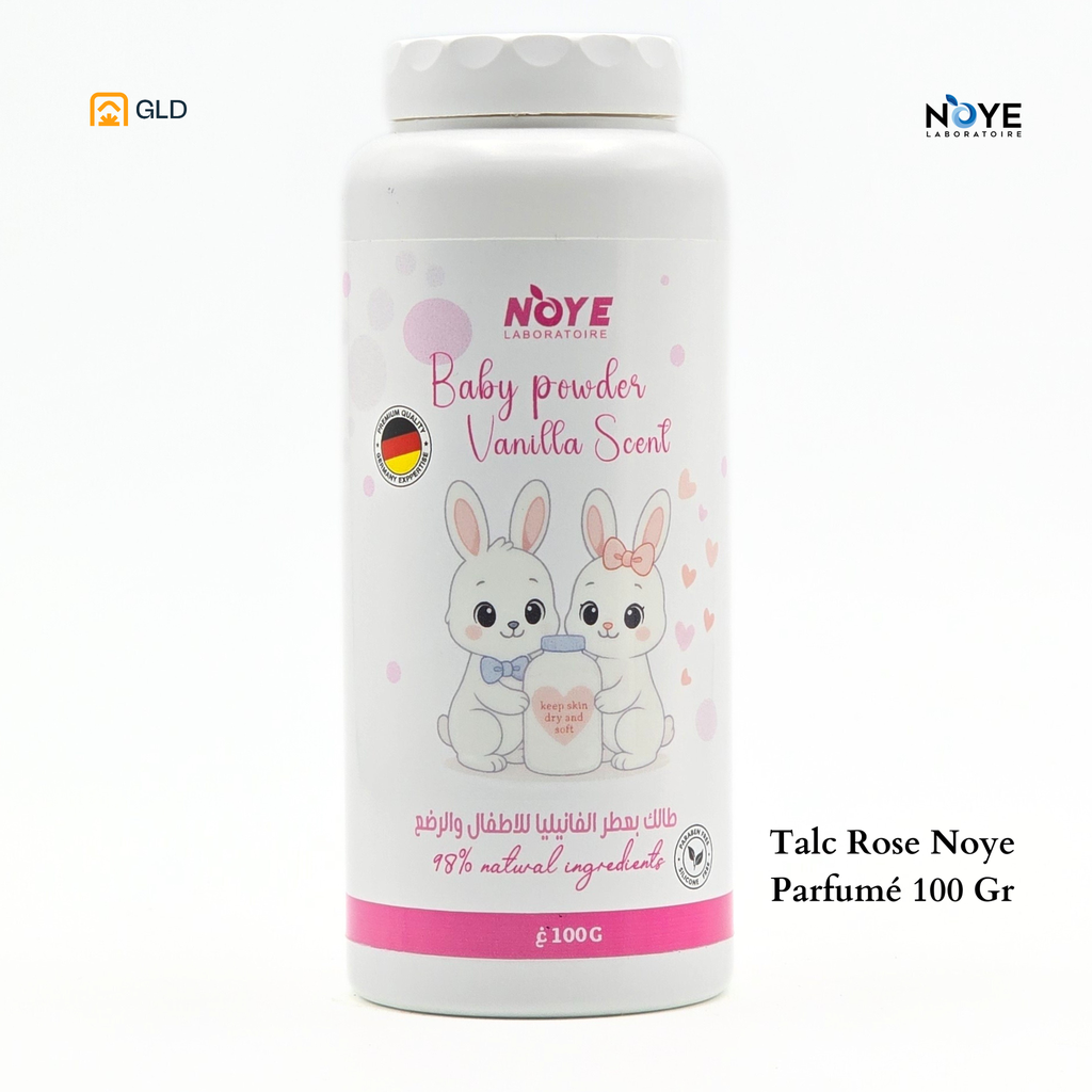 Talc Rose Noye Parfumé 100 Gr