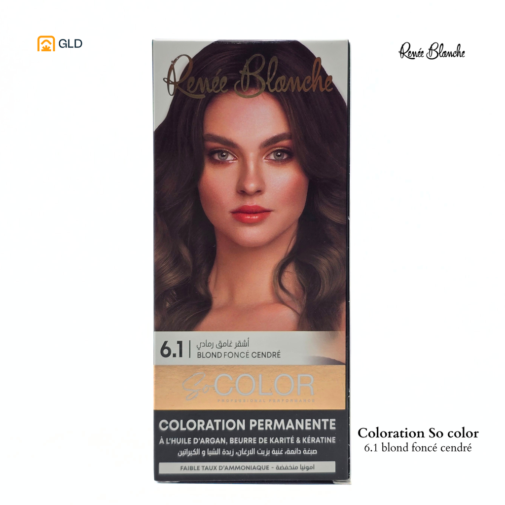 Coloration Capillaire So Color 6.1 Blond Foncé Cendré