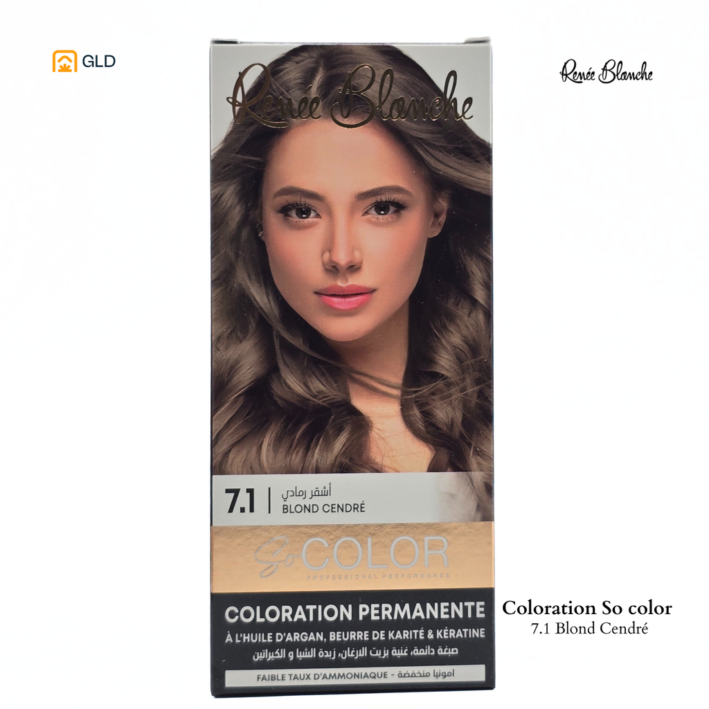 Coloration Capillaire So Color 7.1 Blond Cendré