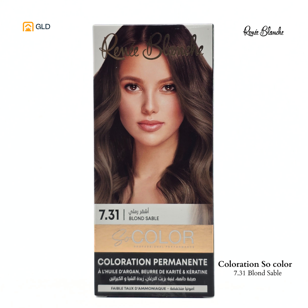 Coloration Capillaire So Color 7.31 Blond Sable