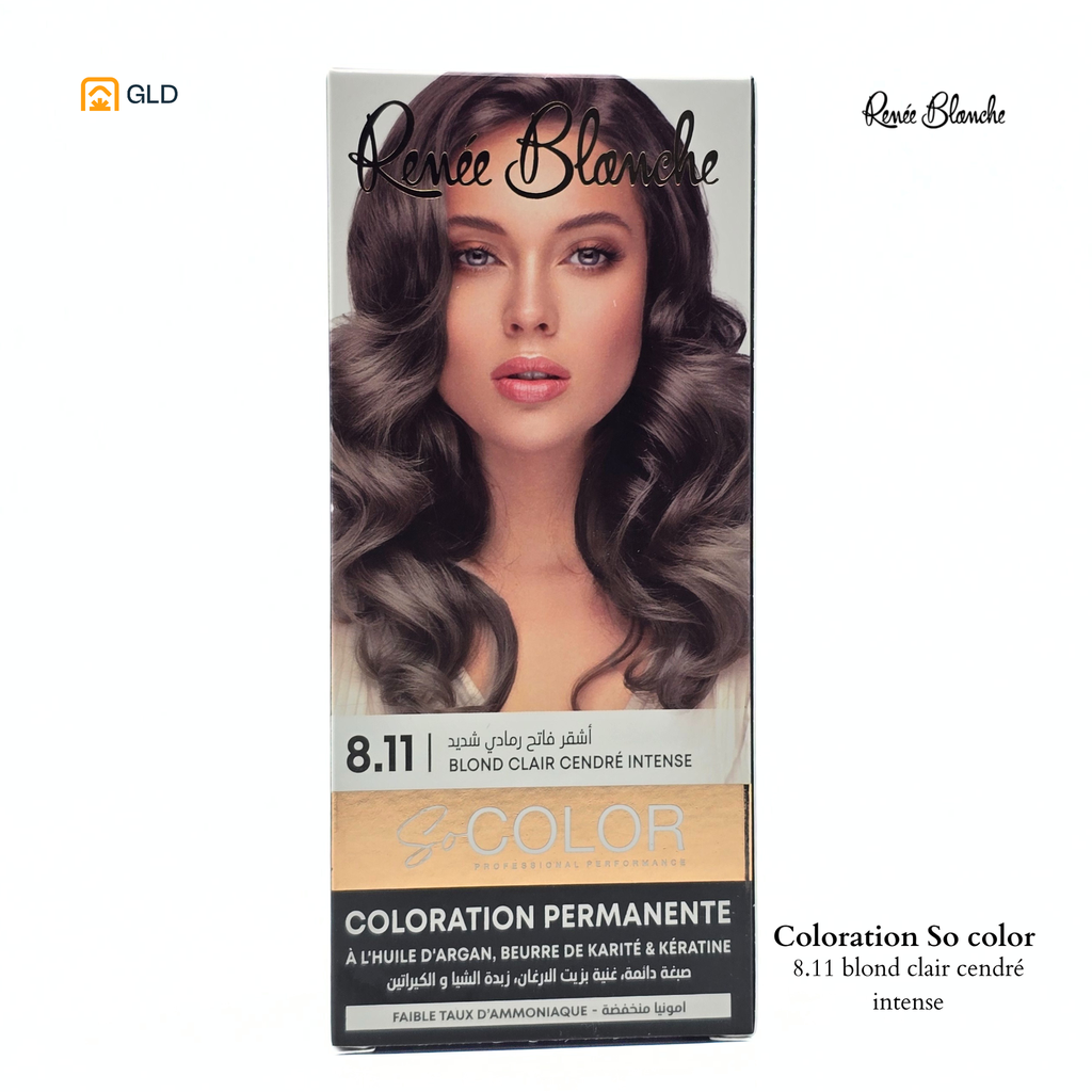 Coloration Capillaire So Color 8.11 Blond clair Cendré Intense