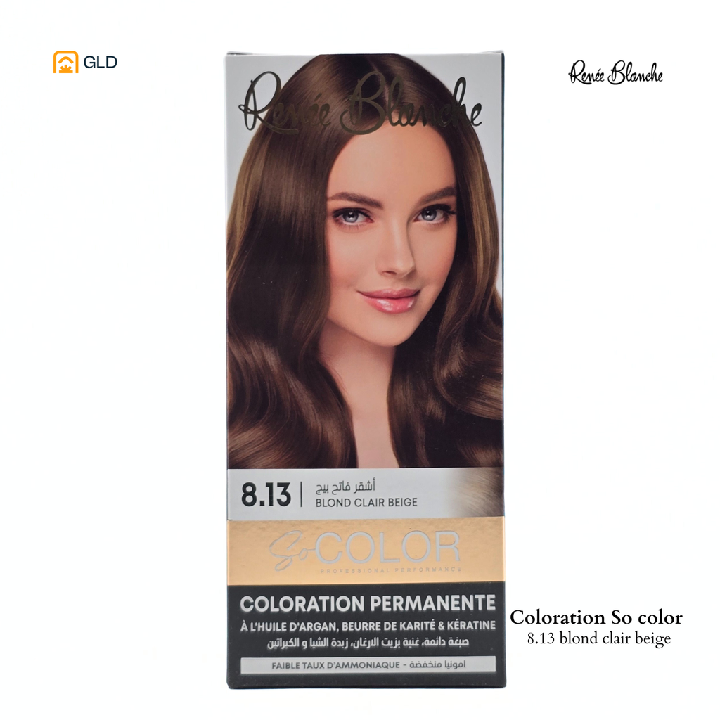 Coloration Capillaire So Color 8.13 Blond Clair Beige