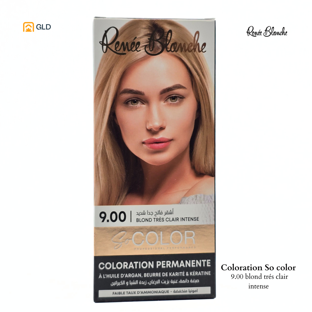 Coloration Capillaire So Color 9.00 Blond Très Clair Intense