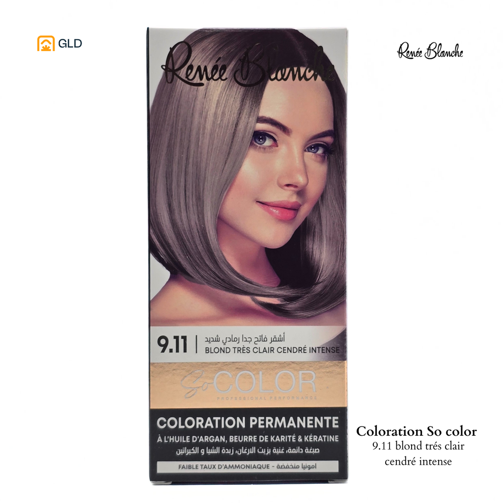 Coloration Capillaire So Color 9.11 Blond Très Clair Cendré Intense